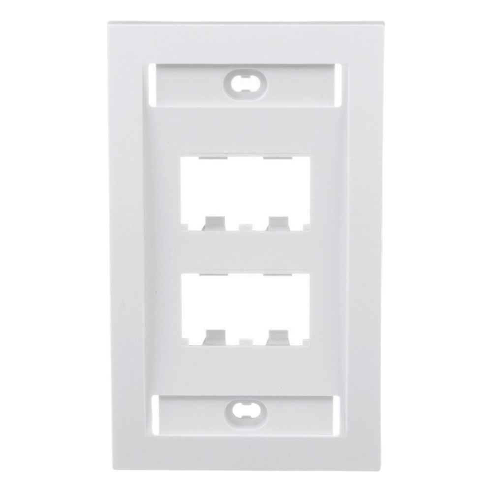 Placa De Pared Vertical Ejecutiva Salida Para 4 Puertos Mini-Com Con Espacios Para Etiquetas Color Blanco PANDUIT - Imagen 1