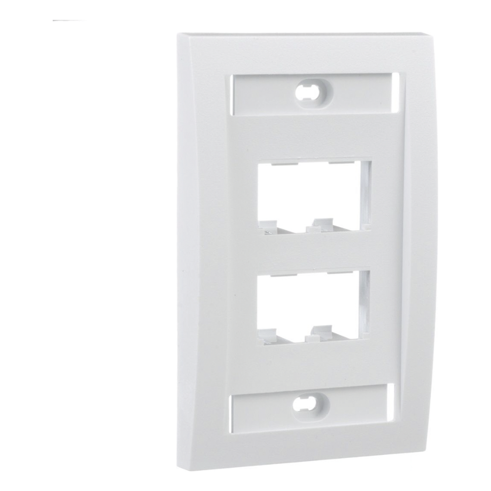 Placa De Pared Vertical Ejecutiva Salida Para 4 Puertos Mini-Com Con Espacios Para Etiquetas Color Blanco PANDUIT - Imagen 2