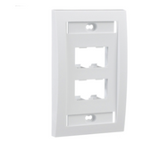 Placa De Pared Vertical Ejecutiva Salida Para 4 Puertos Mini-Com Con Espacios Para Etiquetas Color Blanco PANDUIT - Imagen 2