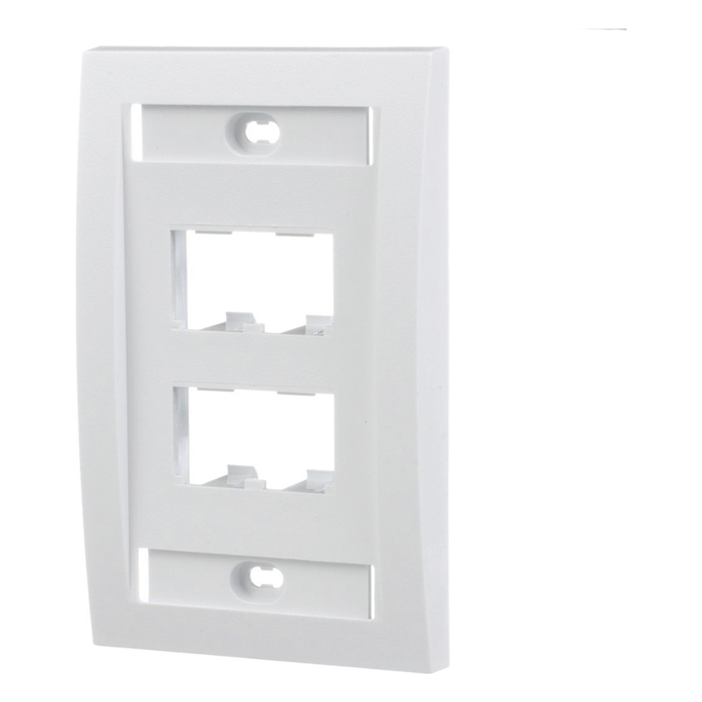 Placa De Pared Vertical Ejecutiva Salida Para 4 Puertos Mini-Com Con Espacios Para Etiquetas Color Blanco PANDUIT - Imagen 3