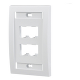 Placa De Pared Vertical Ejecutiva Salida Para 4 Puertos Mini-Com Con Espacios Para Etiquetas Color Blanco PANDUIT - Imagen 3