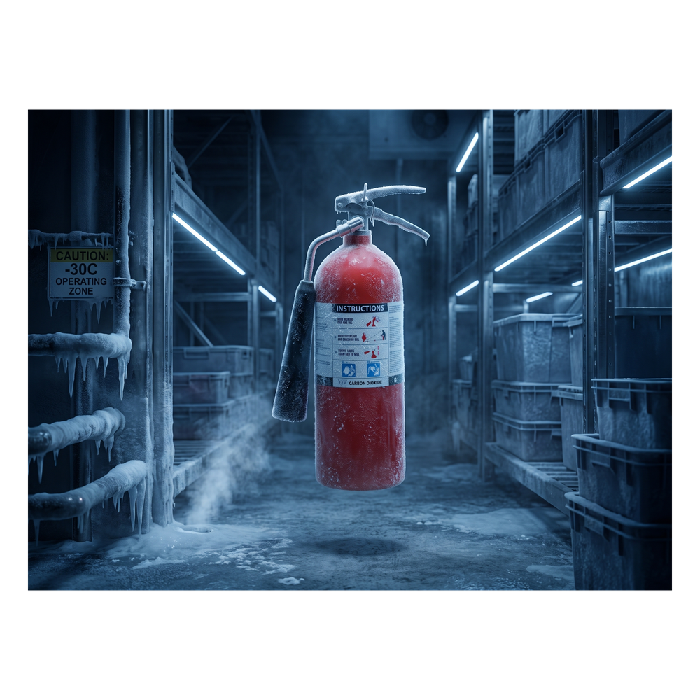 Extintor de CO₂ / Clasificación UL 2-B:C a 10-B:C / Capacidades 5 lb a 20 lb (2.27 kg a 9.07 kg) / Válvula de Cierre Integral / Bocina / Certificación Canadá / Uso en Baja Temperatura -22 °F (-30 °C) / 6.56 pies de alcance VICTORY - Imagen 2