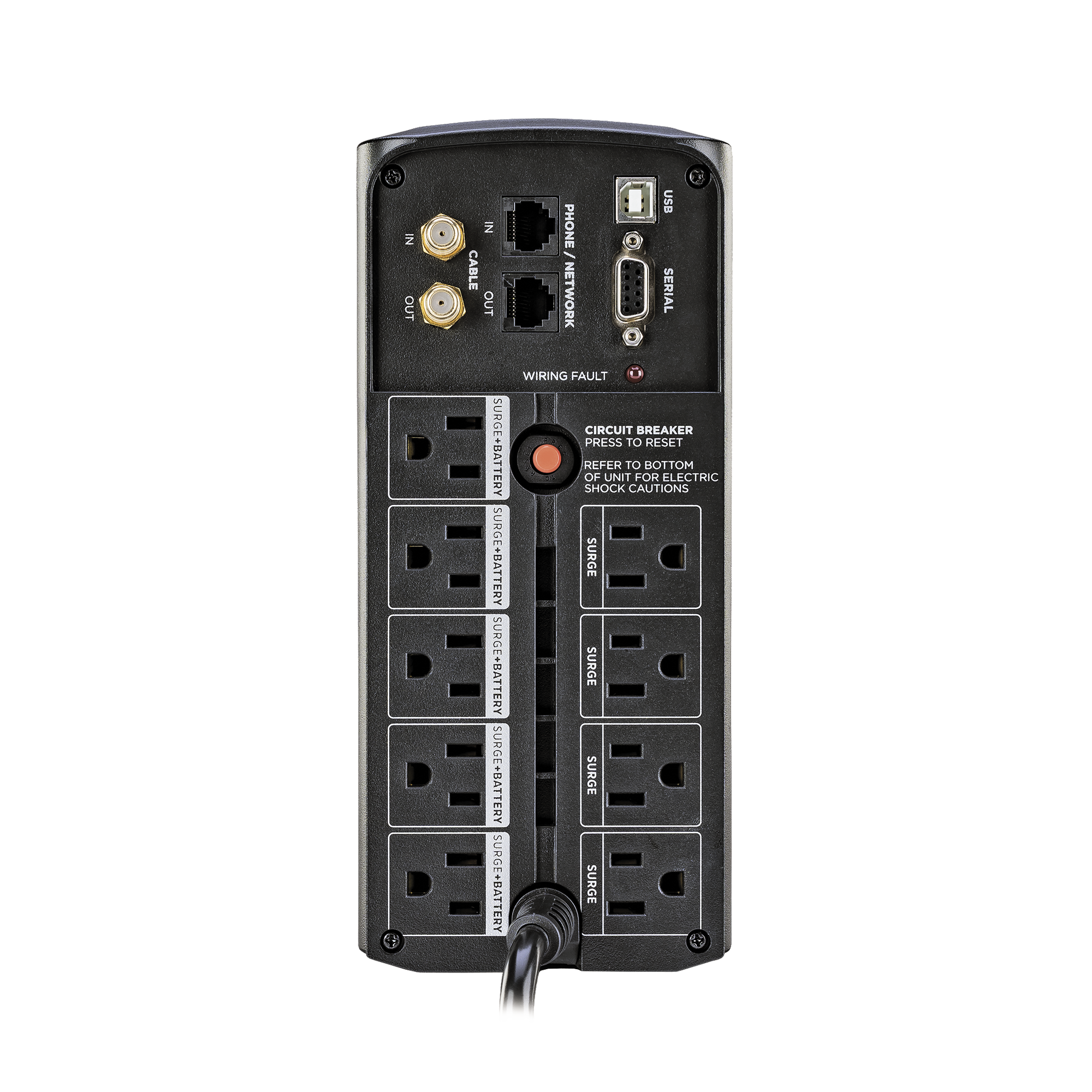 UPS de 1000 VA/600 W Topología Línea Interactiva Entrada 120 Vca NEMA 5-15P Tipo Mini Torre Con 9 Tomas NEMA 5-15R CYBERPOWER - Imagen 4