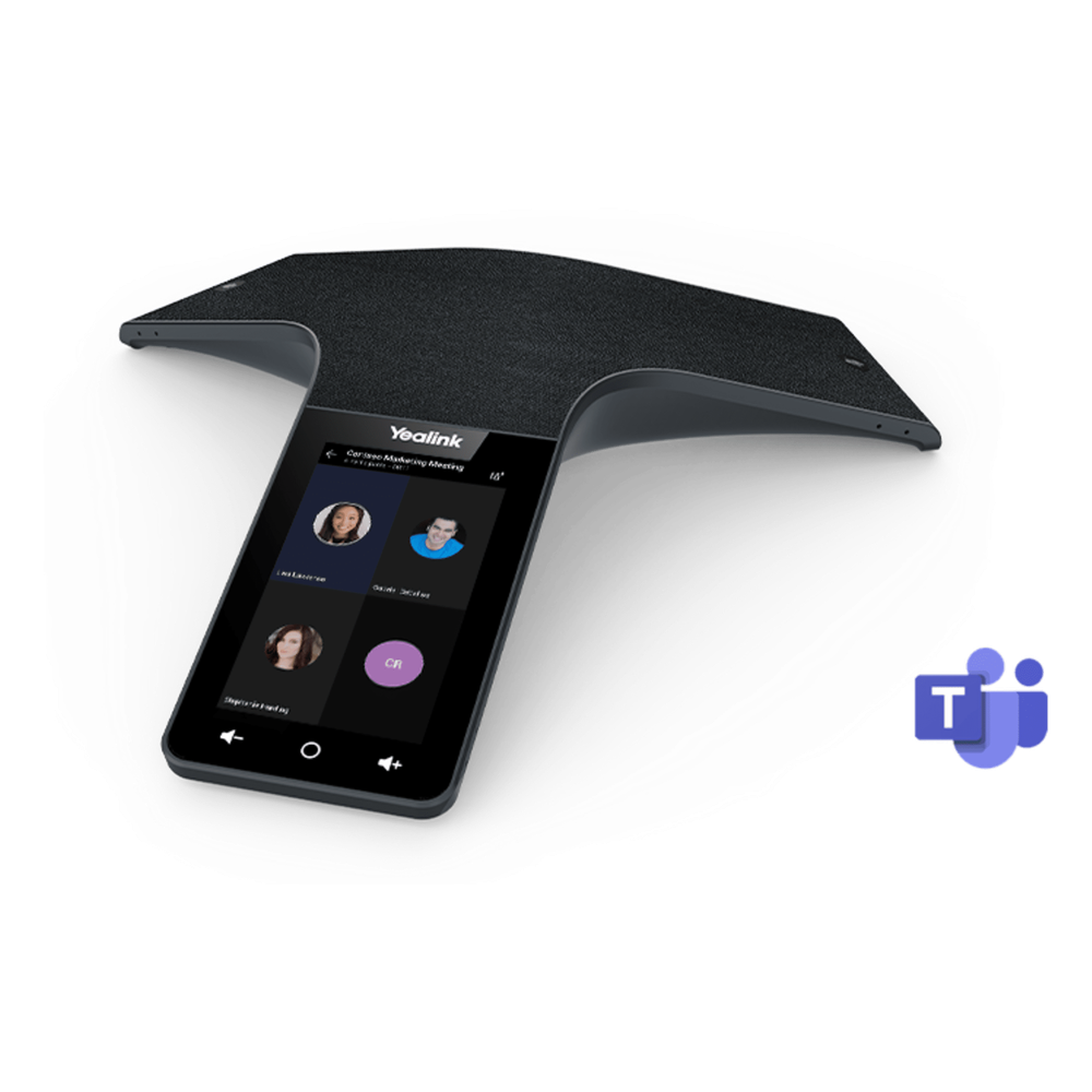Teléfono de Conferencias IP / 12+1 Micrófonos / Cancelación de Ruido 360° / Alcance 6 m (19.7 ft) / Pantalla Táctil 5' / Wi-Fi Dual Band / Certificación Microsoft Teams YEALINK - Imagen 1