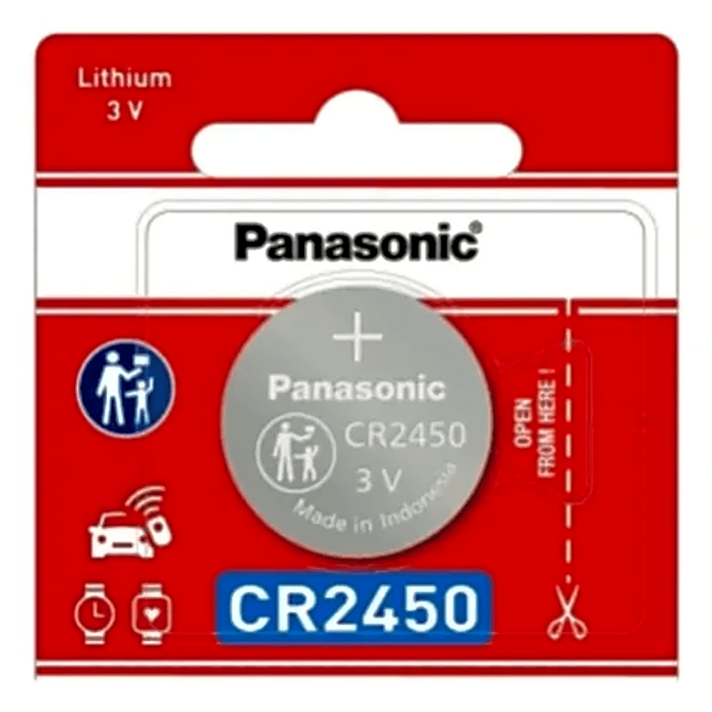Batería de Litio tipo Moneda 3V / CR2450/ 1pza ( Batería no recargable ) PANASONIC - Imagen 2