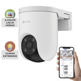 Camaras WifiEZVIZCS-H8C/5MPCámara IP PT 5MP 3K AI Humanos Vehículos Defensa Activa Sirena Visión Color IP65 EZVIZ CS - H8C/5MP - SILYMX
