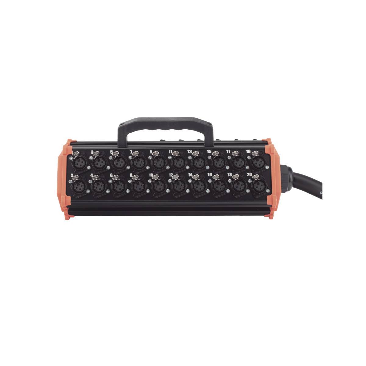 STAGEBOX, 32+8 CANALES, 8 EXTREMOS SON SCMM3 XLR Macho, LOS OTROS 32 EXTREMOS SON SCMF3 XLR Hembra de 3 núcleos con carcasa de acero inoxidable y contactos chapados en oro SEETRONIC - Imagen 3