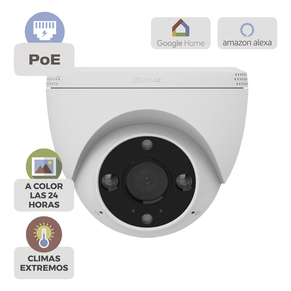 Cámara IP Bullet PoE / 3 Megapixel 2K / Visión Nocturna Color 30 m (98.4 ft) / Detección IA Humano/Vehículo / Audio Bidireccional / Defensa Activa / IP67 EZVIZ - Imagen 1