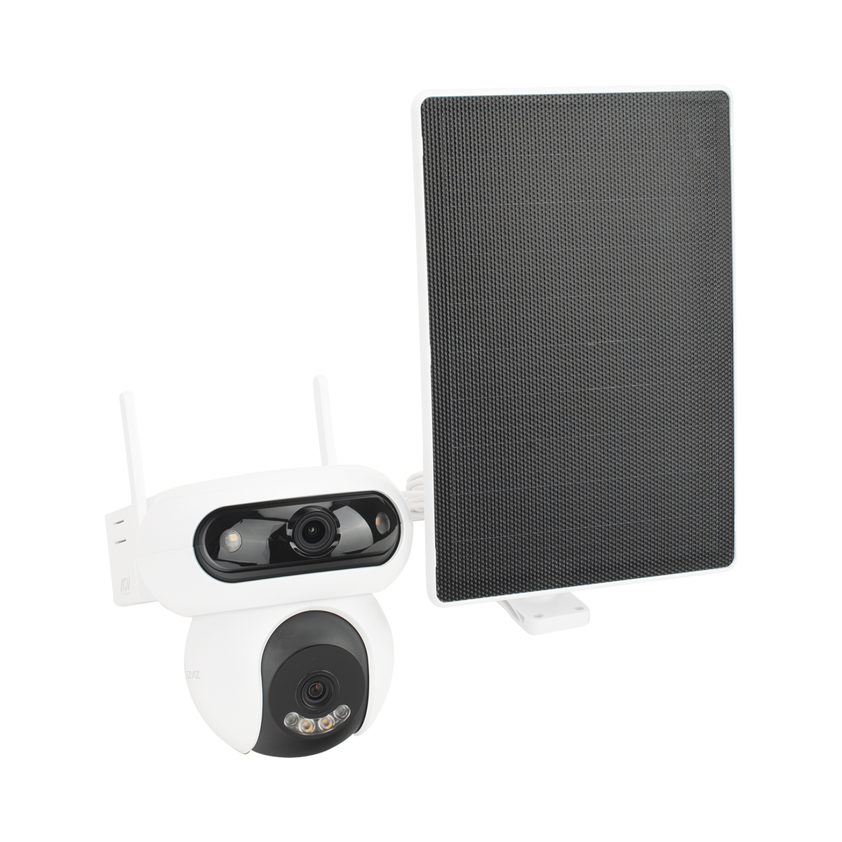 Camara IP Solar Doble Lente 4MP+4MP Wi-Fi 6 4G LTE Bateria 10,400 mAh Panel Solar 8W IP65 EZVIZ CSHB90X/SP/4G/W - Imagen 4