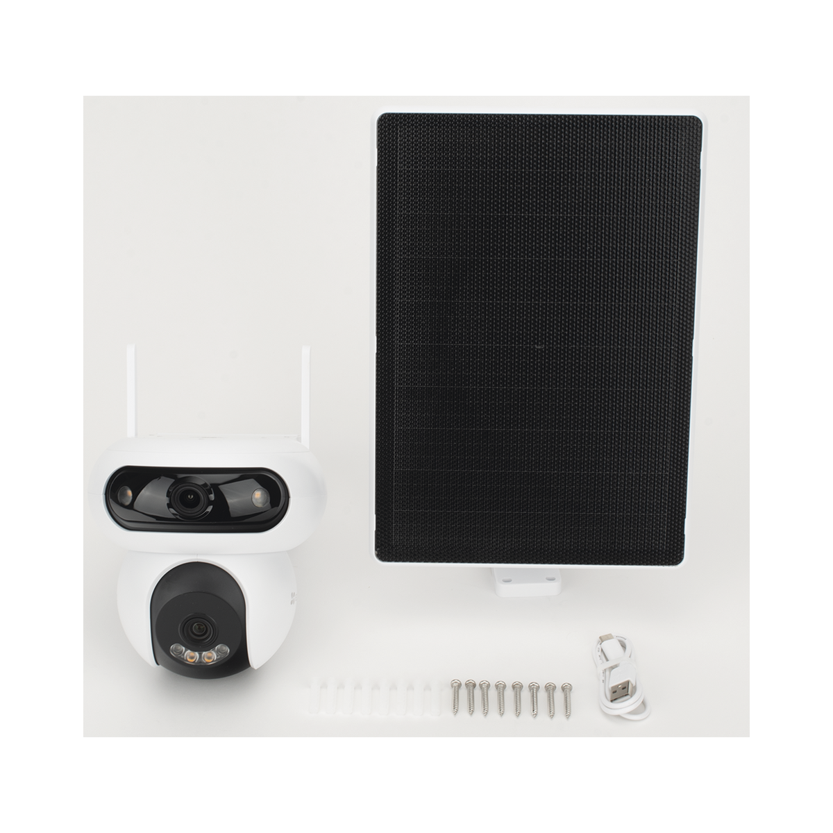 Camara IP Solar Doble Lente 4MP+4MP Wi-Fi 6 4G LTE Bateria 10,400 mAh Panel Solar 8W IP65 EZVIZ CSHB90X/SP/4G/W - Imagen 5