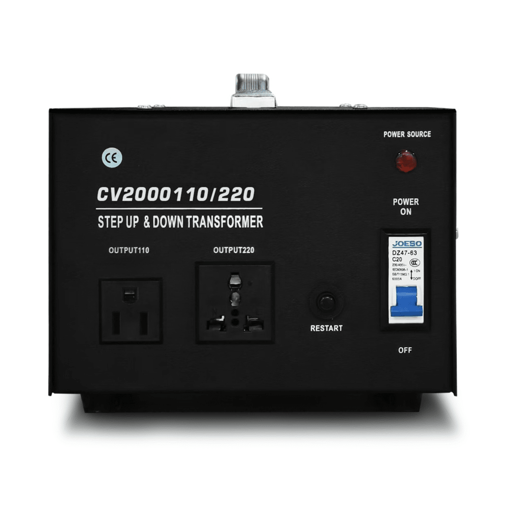 Transformador 2000W Selector Voltaje 110/220 VCA Entrada Salida EPCOM POWERLINE CV-2000-110/220 - Imagen 1