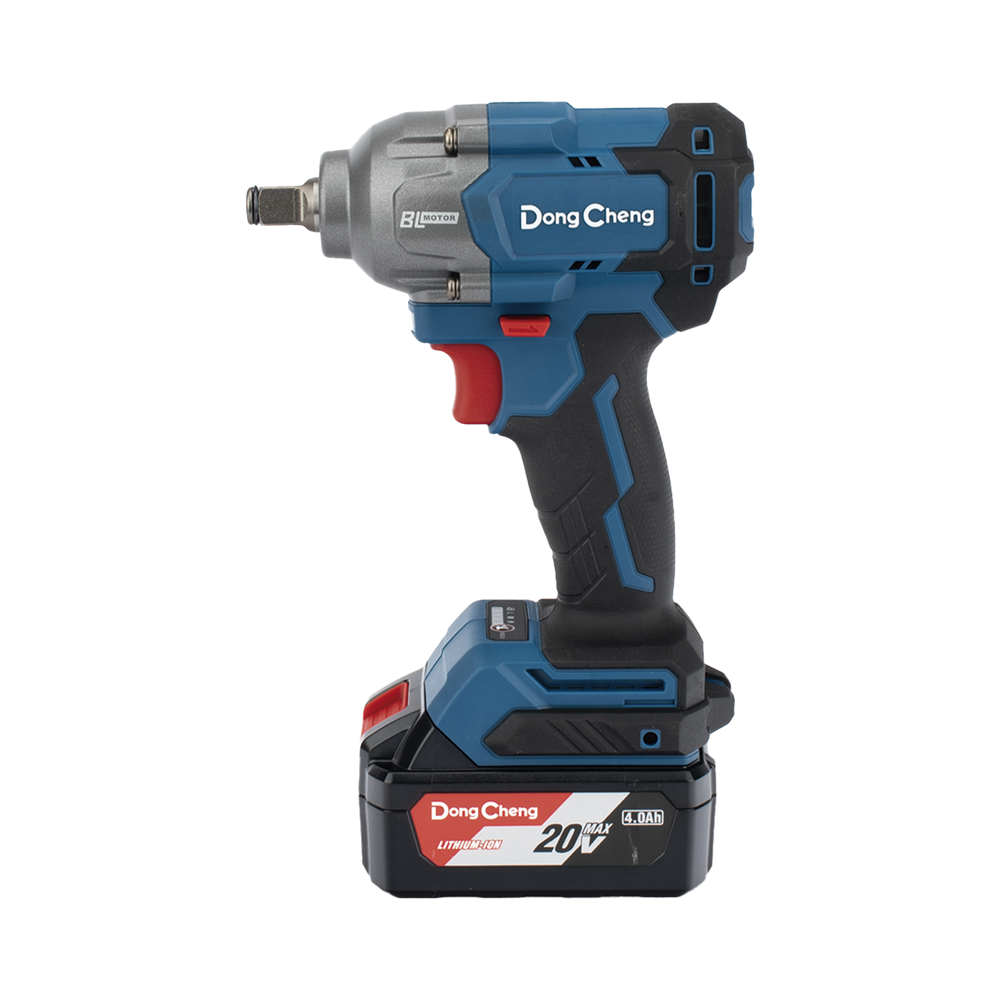 Llave de Impacto Inalámbrica de 20 V, incluye 2 Baterías de 4.0 AH, Cargador y Estuche plástico. DONGCHENG - Imagen 1
