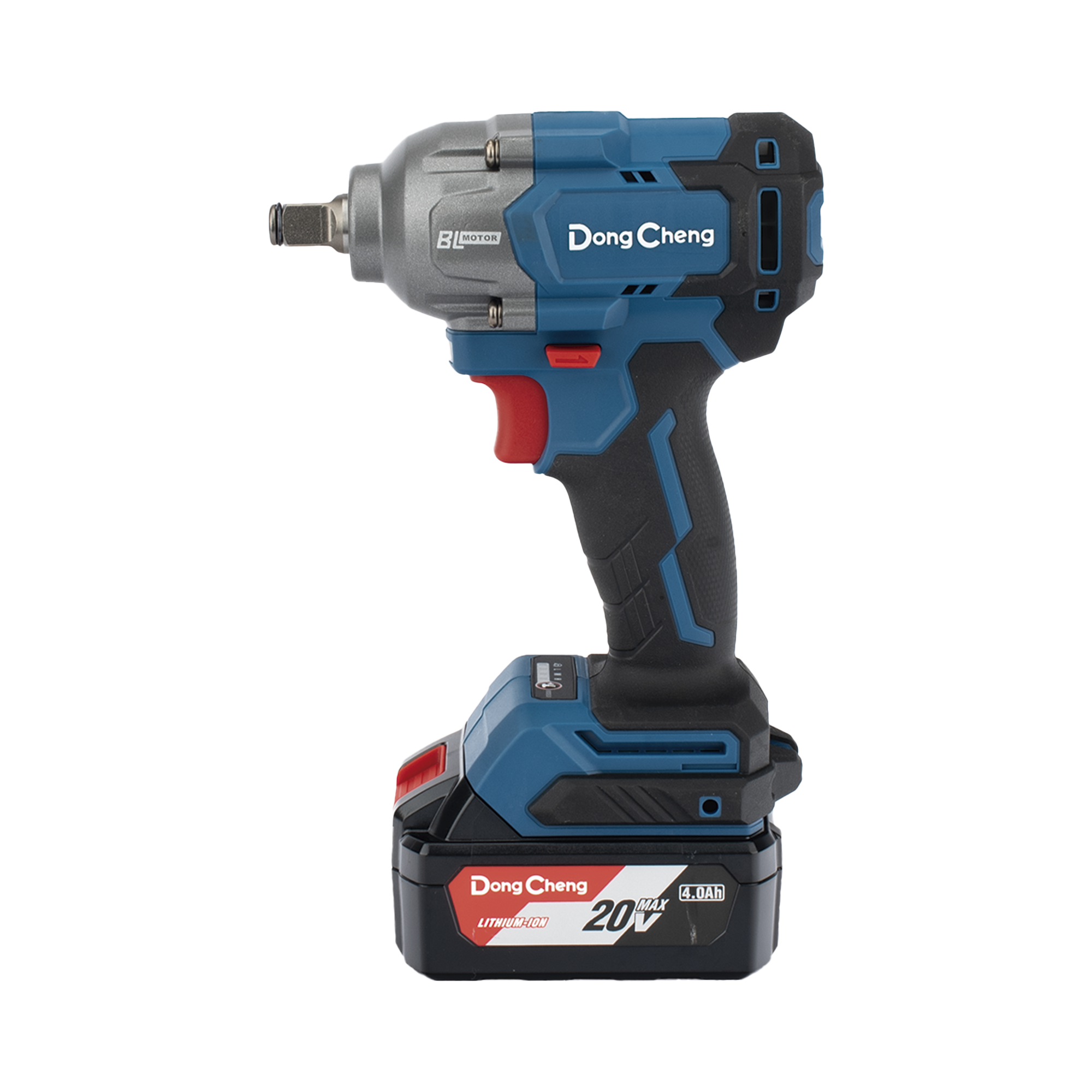 Llave de Impacto Inalámbrica de 20 V, incluye 2 Baterías de 4.0 AH, Cargador y Estuche plástico. DONGCHENG - Imagen 1