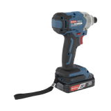 Atornillador de Impacto Inalámbrico 20V / Motor Brushless / Portabrocas Hexagonal 1/4 in / 90-180 Nm Torque / Batería 2.0Ah con Maletín DONGCHENG - Imagen 3