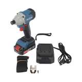 Atornillador de Impacto Inalámbrico 20V / Motor Brushless / Portabrocas Hexagonal 1/4 in / 90-180 Nm Torque / Batería 2.0Ah con Maletín DONGCHENG - Imagen 4