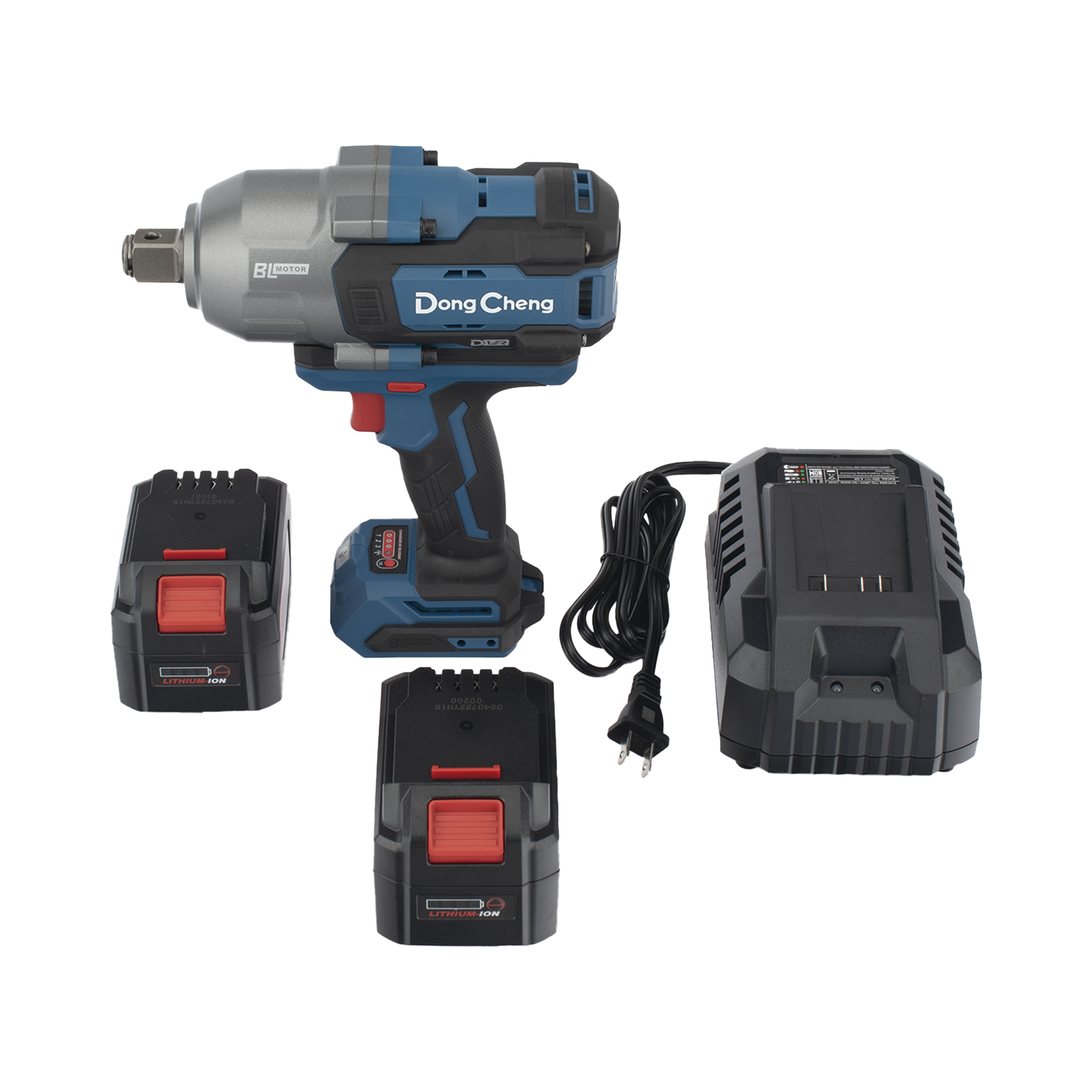 Llave de Impacto Inalámbrica de 20V, Entrada de 3/4 in, Incluye 2 Baterías de 6Ah, Cargador y Estuche DONGCHENG - Imagen 5