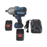 Llave de Impacto Inalámbrica de 20V, Entrada de 3/4 in, Incluye 2 Baterías de 6Ah, Cargador y Estuche DONGCHENG - Imagen 5