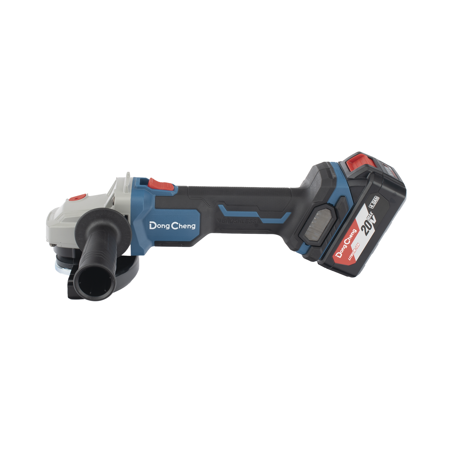 Amoladora Angular de 20Vcc, Disco de 4-1/2 in, Incluye 2 Baterías de 4.0Ah, Cargador y Estuche DONGCHENG - Imagen 3