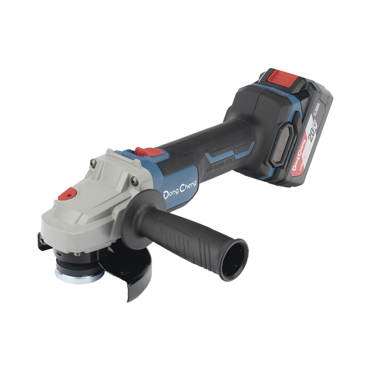 Amoladora Angular de 20Vcc, Disco de 4-1/2 in, Incluye 2 Baterías de 4.0Ah, Cargador y Estuche DONGCHENG - Imagen 4