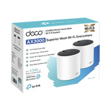 KIT de sistema inalámbrico Deco X60 mesh para hogar, doble banda Wi-Fi 6 (AX), doble puerto Gigabit, 4 antenas internas y compatible con amazon alexa TP-LINK - Imagen 2