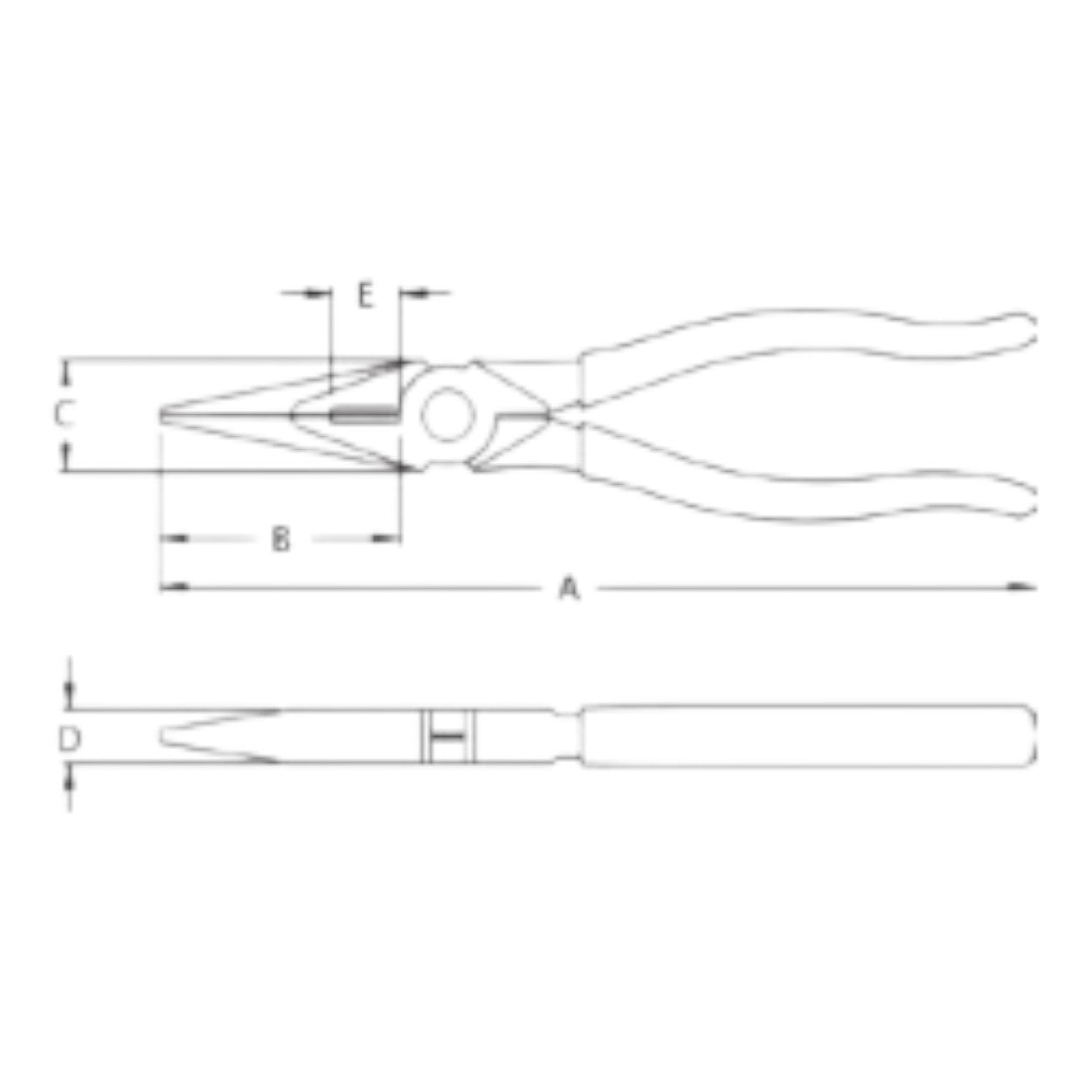 Pinza de Punta Cónica con Corte para Trabajo Pesado de 8 Pulgadas 203-8 - SILYMX