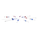 Juego de 10 Desarmadores Mango Plástico Puntas magnética 5 Puntas Planas y 5 Puntas Phillips EP-970A - SILYMX