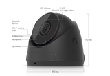 Cámara UniFi Protect G5 Turret Ultra Color Negro compacta para exterior 2K (4 MPX) ángulo 102.4° visión nocturna hasta 30mts detección de eventos micrófono POE+ UVC-G5-TURRET-ULTRA-B - SILYMX