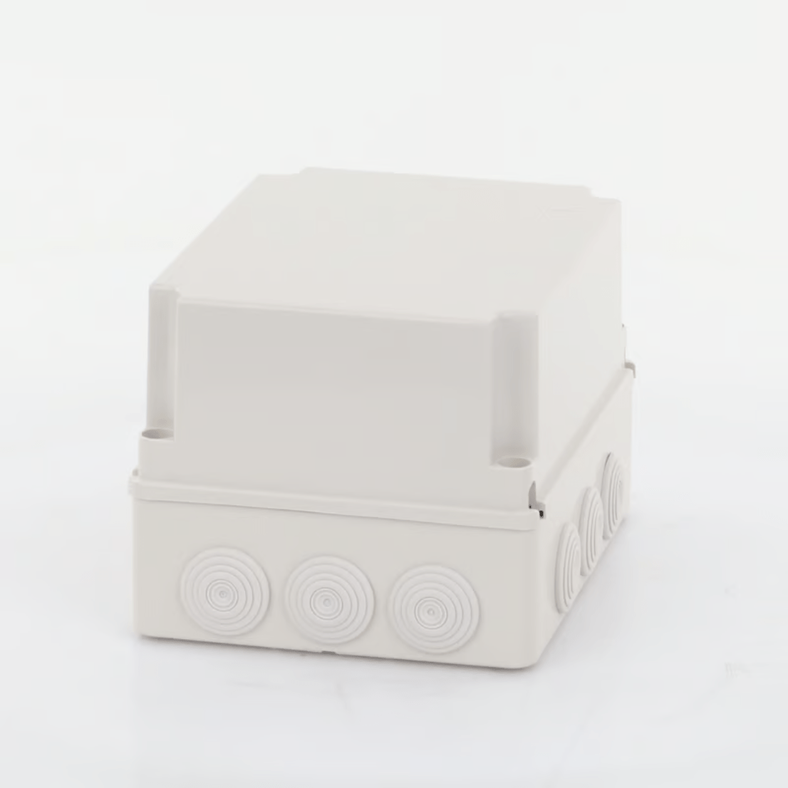 Caja Derivación-Conexión de Plástico (19 X 24 X 16.5 cm) con 12 Glándulas de Goma PRECISION - SILYMX