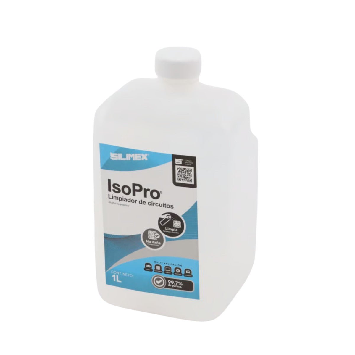 Alcohol Isopropílico para limpieza de equipos de vídeo, fibra óptica, cómputo, y equipo telefónico ALCOHOL - SILYMX