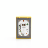 Botón de Emergencia en Español Color Amarillo Acción Mantenida Girar para Restablecer y LED Multicolor SS2209EM-ES - SILYMX