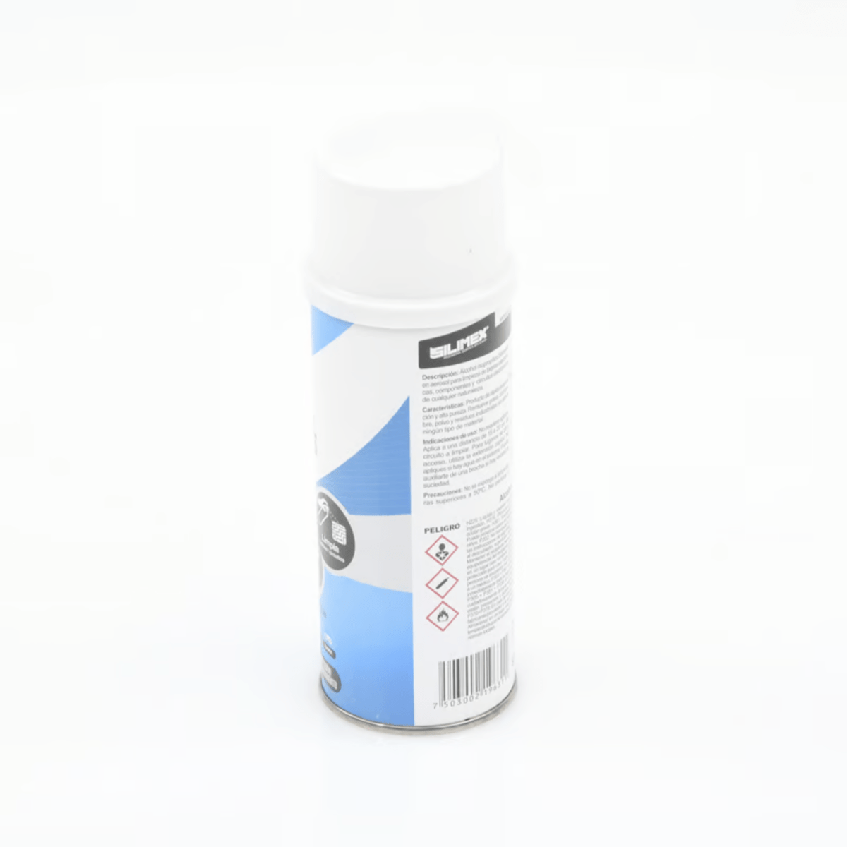 Alcohol Isopropilico en Aerosol para limpieza de equipos de vídeo fibra óptica cómputo y equipo telefónico 250 ml ALCOHOLS - SILYMX