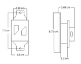 Aislador de Paso Negro para cercos eléctricos YONUSA resistente al clima extremo AP101