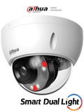 Camara Domo IP 4MP WizSense Lente 2.8mm IR y Luz Visible 30m WDR 120dB PoE IP67 IK10 Dahua DH-IPC-HDBW2449E-S-IL