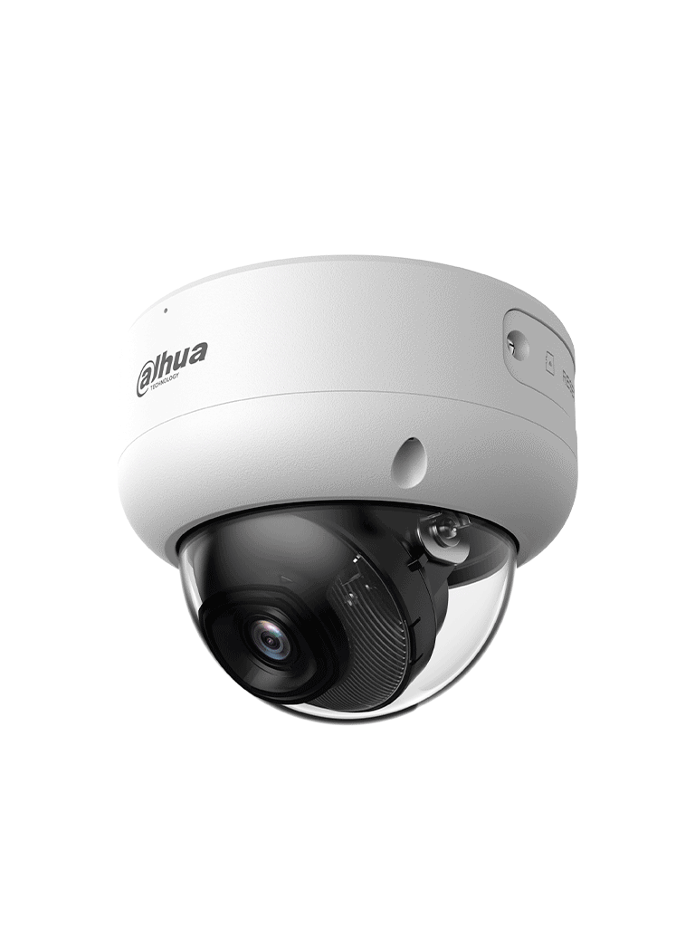 DAHUA DH-IPC-HDBW3249EP-AS-IL-0280B Cámara IP Domo Antivandálica de2MP/WizSense / Xinghan/SMD 4.0/IA SSA/ Iluminador dual inteligente/ AcuPick/ 2.8mm/ 100°/IR, luz cálida 40m/Micrófono incorporado/IP67/IK10/ E&S de Alarma y Audio/ Ranura MicroSD/ - Imagen 2