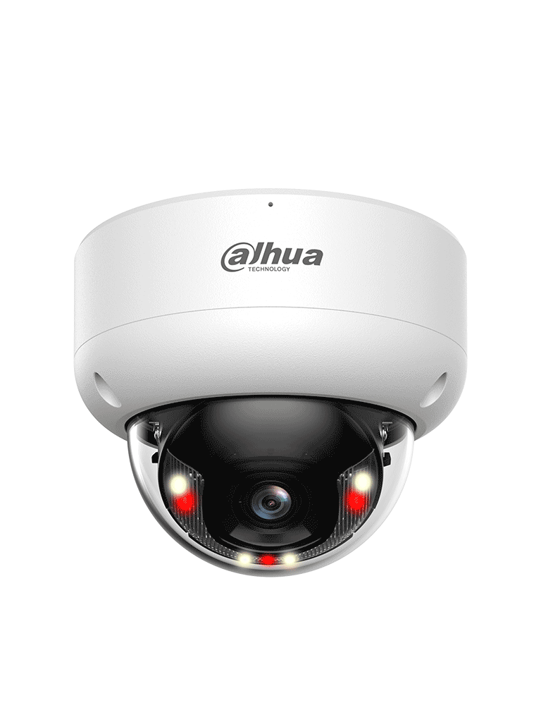 DAHUA DH-IPC-HDBW3249EP-AS-IL-0280B Cámara IP Domo Antivandálica de2MP/WizSense / Xinghan/SMD 4.0/IA SSA/ Iluminador dual inteligente/ AcuPick/ 2.8mm/ 100°/IR, luz cálida 40m/Micrófono incorporado/IP67/IK10/ E&S de Alarma y Audio/ Ranura MicroSD/ - Imagen 4
