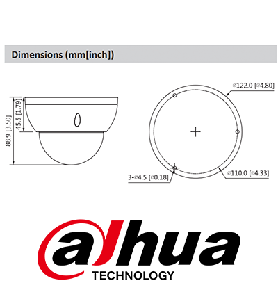 DAHUA IPC-HDBW3441RN-ZAS-27135 - Cámara IP Domo Resolución de 4 MP/ Lente Mot. 2.7 a 13.5mm/ ? 104°-27°/ IR 40 mts/ IA WizSense/ Detección de Movimiento Inteligente/ Protección Perimetral/ PoE/ WDR/ H.265+/ IP67/ IK10/ E&S Alarma/ E&S Audio - Imagen 1