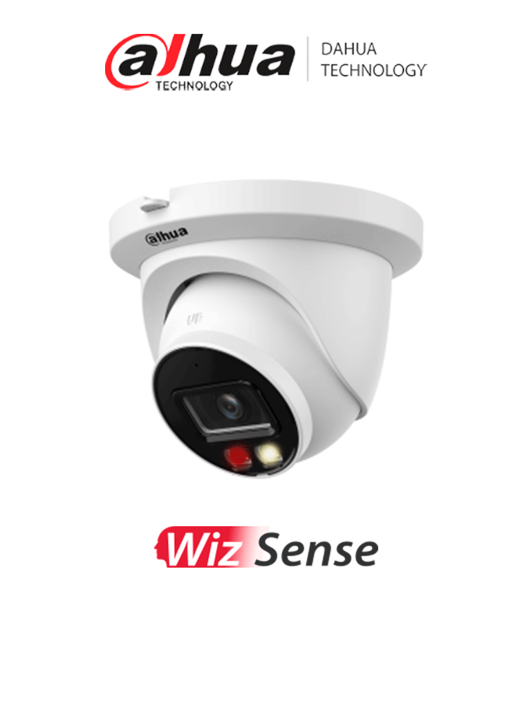DAHUA DH-IPC-HDW2649TM-S-IL - Cámara IP Domo/ 6 Megapixeles/ WizSense/ Metálica/ Lente de 2.8mm/ 112°/ 30 Metros de Iluminador Dual Inteligente/ SMD Plus/ Protección Perimetral/ Micrófono Integrado/ Ranura para MicroSD de 512 GB/ PoE/ IP67/ - Imagen 1