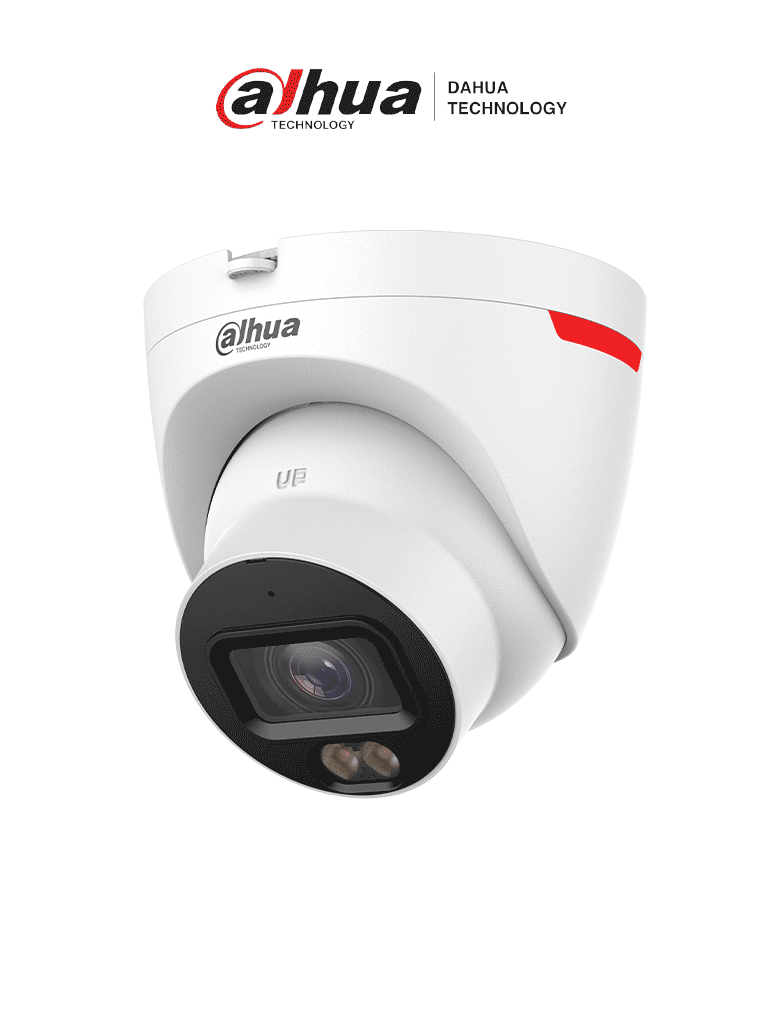 DAHUA DH-IPC-HDW2849T-S-PRO Cámara IP domo de 8MP / WizColor /WizSense/ IA/ SMD Plus/ Protección perimetral/ Lente de 2.8 mm/ Micrófono integrado/ WDR 120 dB/ Ranura MicroSD/ PoE/ IP67/ - Imagen 1