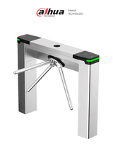 DAHUA DHI-ASGG120T - Torniquete Bidireccional 1 Millón de Ciclos, Pase 20 - 30 Personas por Minuto, Acero Inoxidable 304, Indicadores LED, Exterior Protegido, Compatible con Controles de Acceso. - Imagen 1