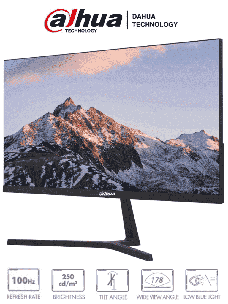 Monitor 21.45 Pulgadas 1920x1080 Ultra Delgado 178° Altavoces Integrados HDMI VGA Micro Bisel Dahua DHI-LM22-B200S - Imagen 1