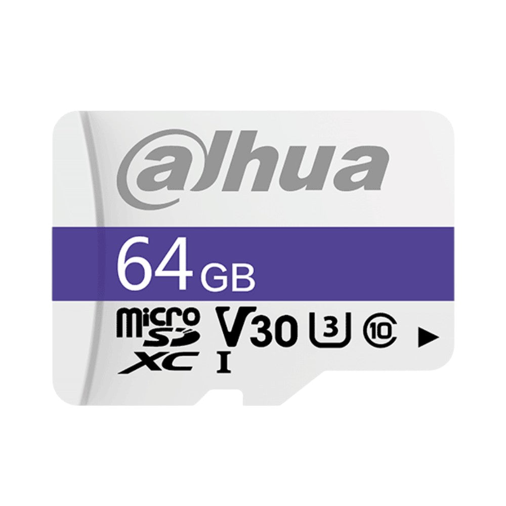DAHUA DHI-TF-C100/64GB - Dahua Memoria Micro SD de 64 GB UHS-I/ C10/U3/V30/ Velocidad de Lectura 95 MB/s/ Velocidad de Escritura de 30 MB/s/ - Imagen 1