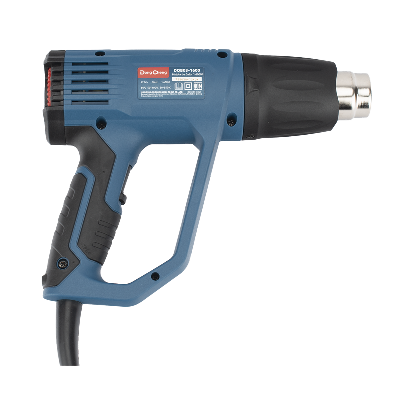 Pistola de Calor de 1600W, con 3 niveles de Temperatura variable, Incluye 2 Boquillas DONGCHENG - Imagen 3
