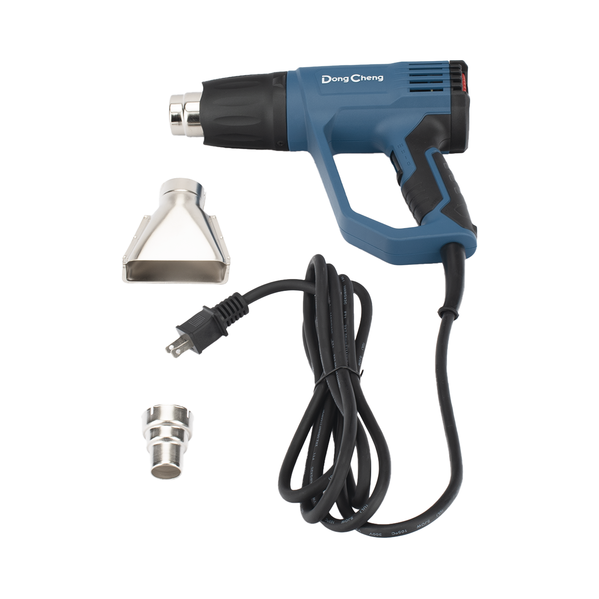 Pistola de Calor de 1600W, con 3 niveles de Temperatura variable, Incluye 2 Boquillas DONGCHENG - Imagen 4
