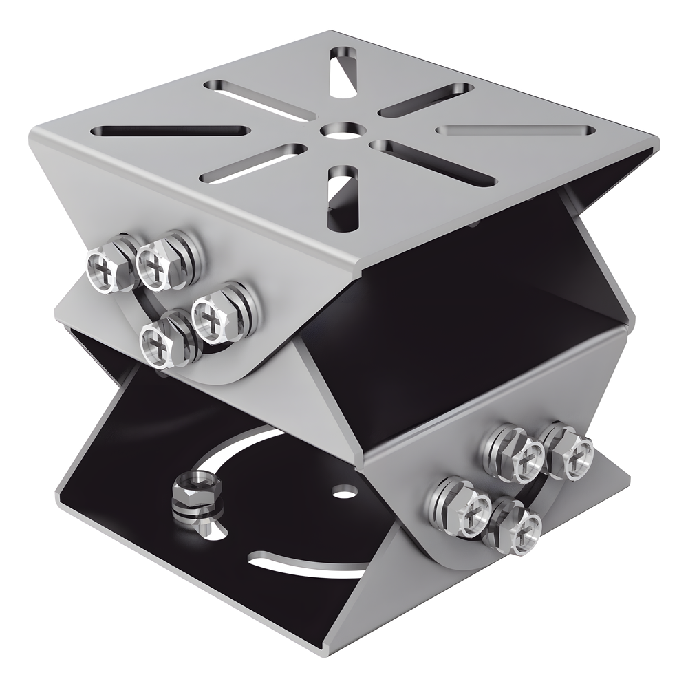 Montaje PT Universal Multieje Acero Gris Platino 100x100x92.5mm Interior y Exterior Hikvision DS-1232ZJ-T/BJH - Imagen 1