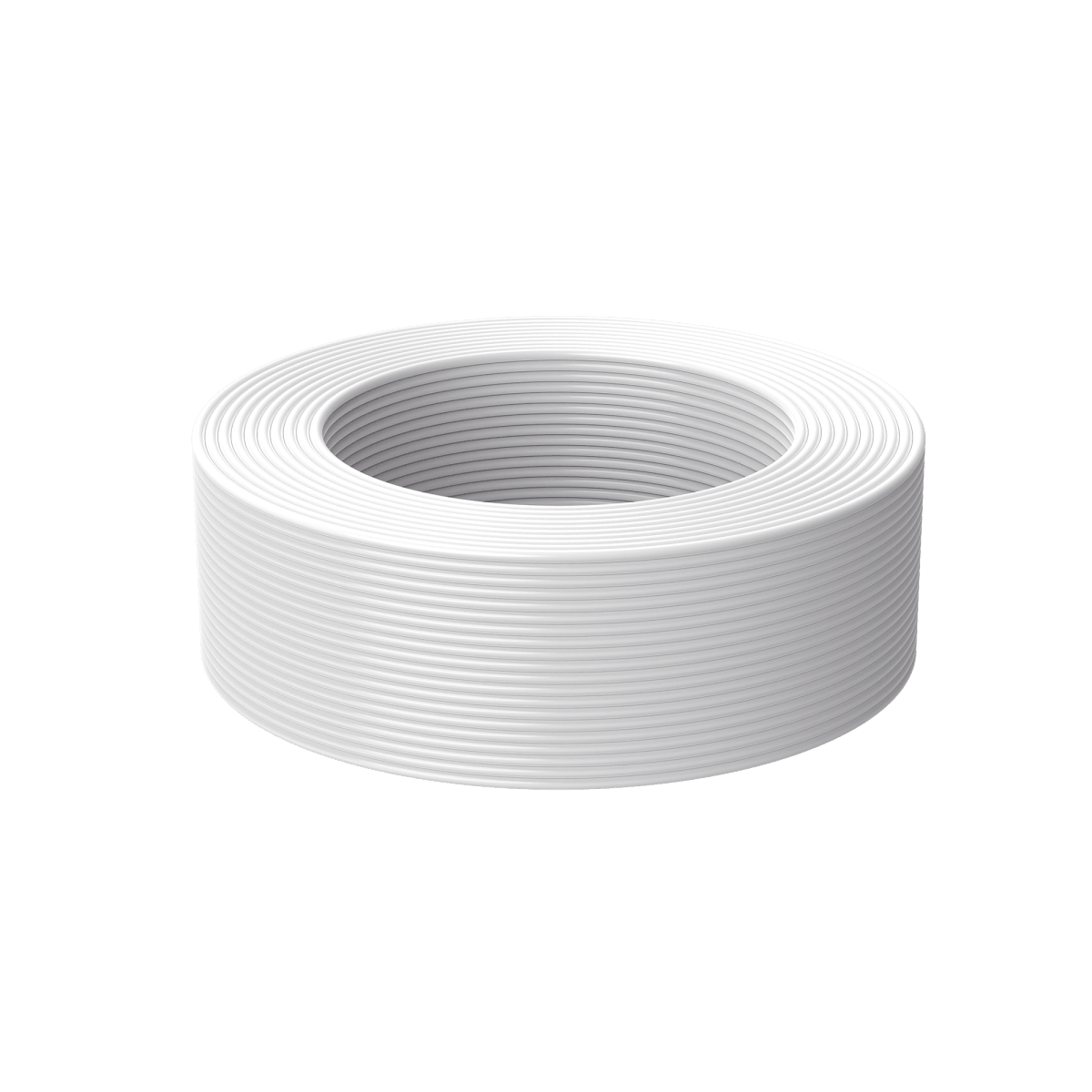 Bobina de 100 Metros (328.08 Pies) de Cable Multifilar / CCA / 4 x 22 AWG / Color Blanco / PVC / CCAM / Uso en Interior / Aplicaciones en Alarmas - Automatización HIKVISION - Imagen 1