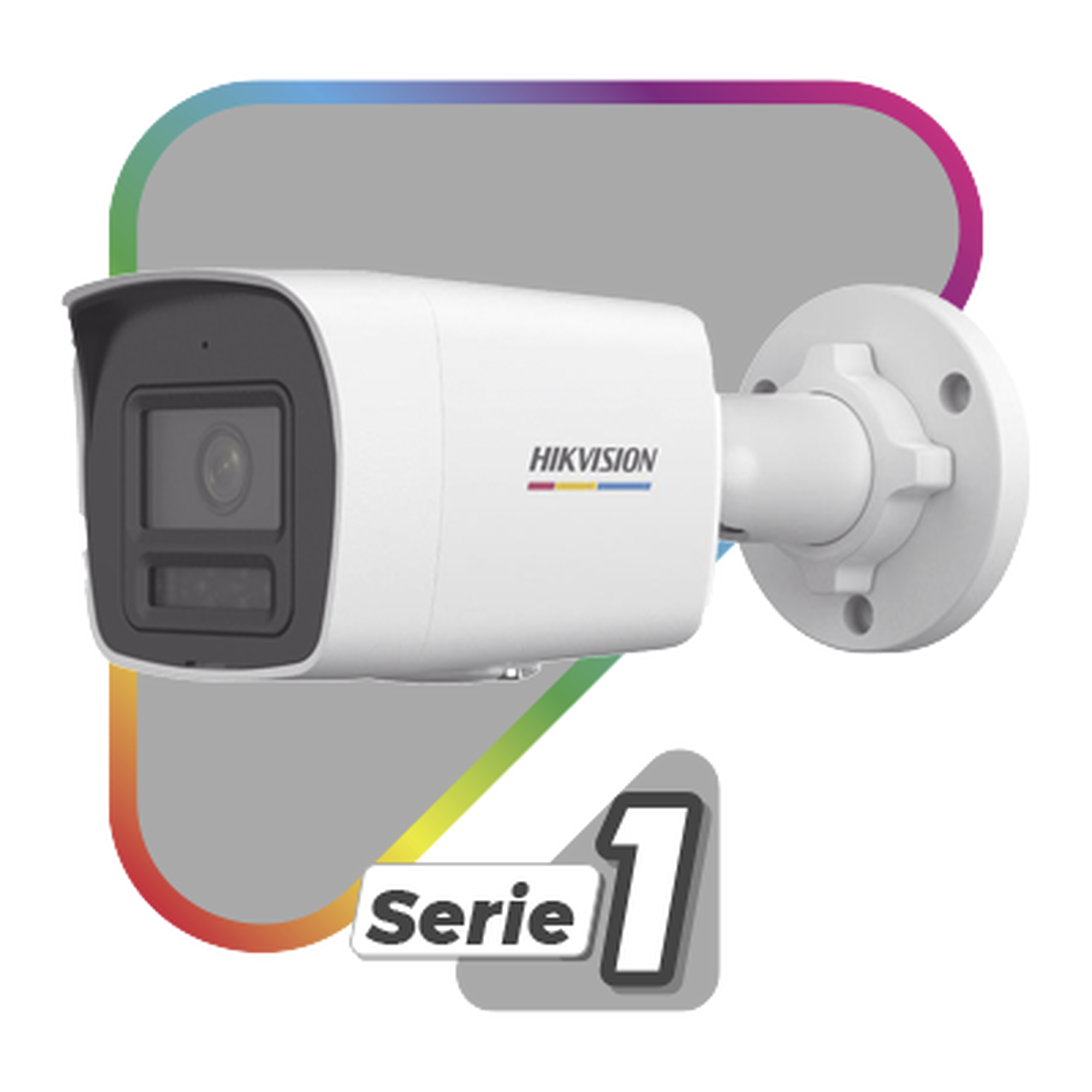Cámara Dual Light + ColorVu Bala IP 2 Megapixel Lente 2.8 mm 30 mts IR + 30 mts Luz Blanca Micrófono Integrado ACUSENSE Lite Exterior IP67 WDR 120 dB PoE Micro SD ONVIF DS-2CD1027G2H-LIUF HIKVISION - Imagen 1