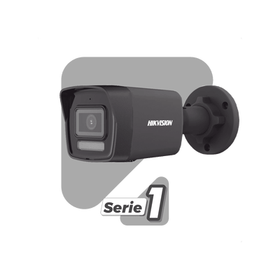 Camaras IP BalaHIKVISIONDS-2CD1043G2-LIUF/BLACKCamara Bala IP 4MP AcuSense Lite Dual Light Microfono IR 30m Lente 2.8mm PoE Hikvision DS - 2CD1043G2 - LIUF/BLACK - SILYMX