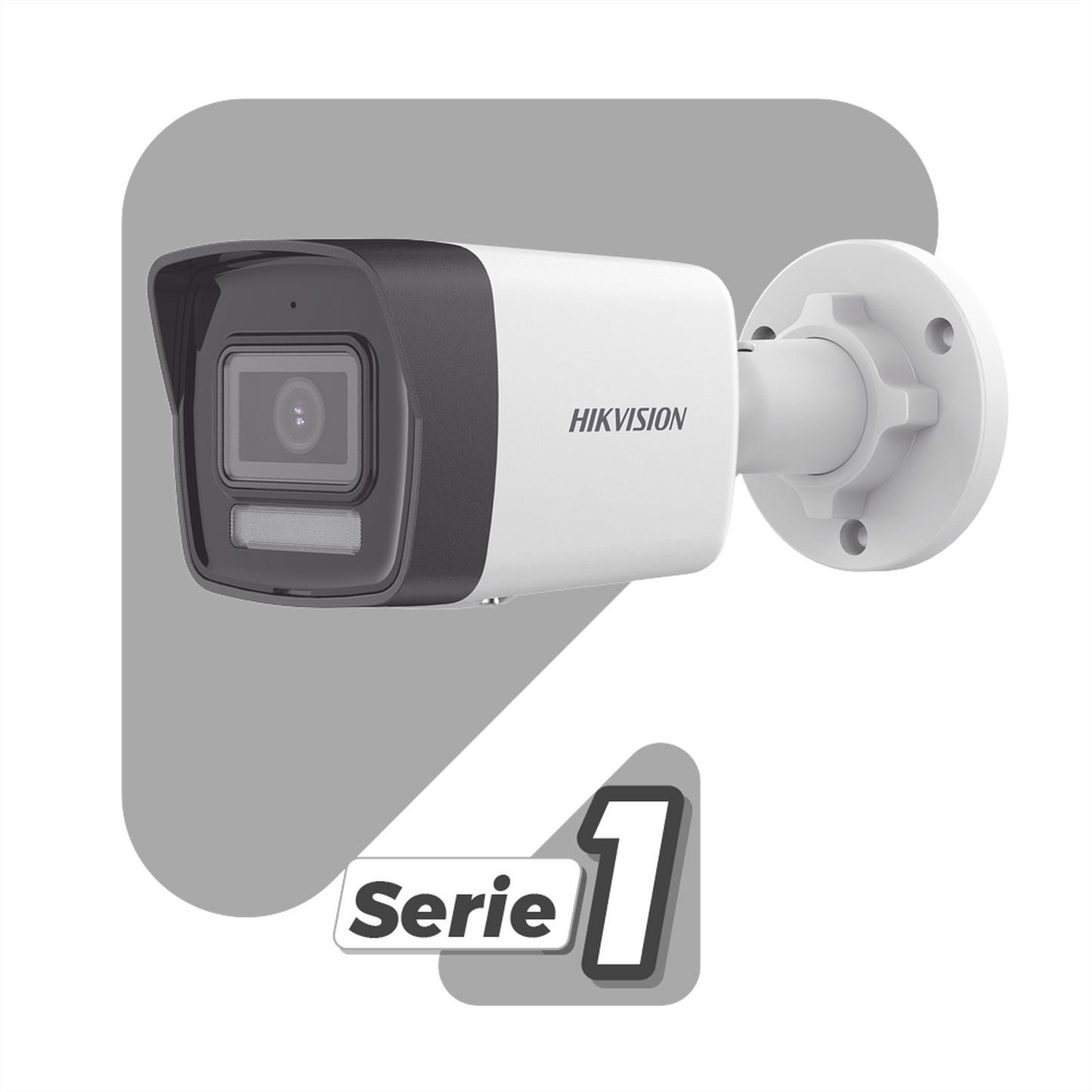 Bala IP 6 Megapixel Lente 2.8 mm Dual Light (30 mts IR + 20 mts Luz Blanca) Micrófono Integrado ACUSENSE Lite Exterior IP67 H.265 PoE ONVIF DS-2CD1063G2-LIU HIKVISION - Imagen 1