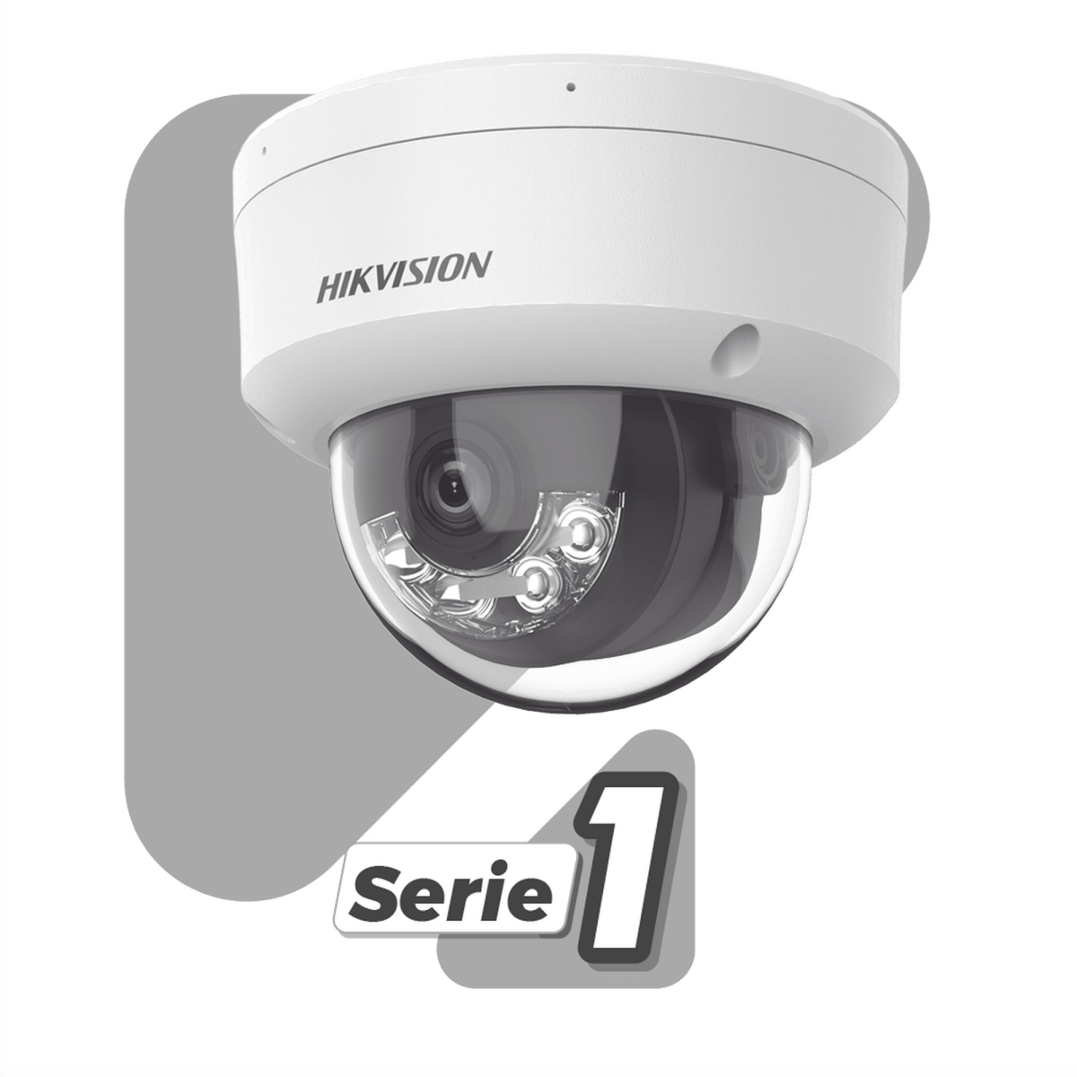 Camaras IP DomoHIKVISIONDS-2CD1143G2-LIUFCámara Domo IP 4MP ColorVu Dual Light Micrófono Integrado AcuSense PoE IK08 IP67 Hikvision DS - 2CD1143G2 - LIUF - SILYMX
