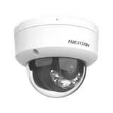Dual Light Domo IP 6 Megapixel Lente 2.8 mm 30 mts IR + 30 mts Luz Blanca Micrófono Integrado ACUSENSE Lite Exterior IP67 H.265 PoE ONVIF DS-2CD1163G2-LIU HIKVISION - Imagen 2